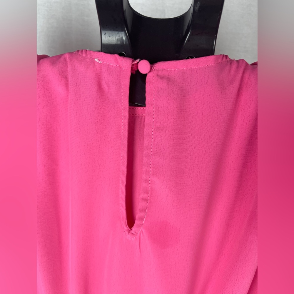 Socialite Pink Ruffle Sleeve Mini Dress Size Medium (8-10) NWT - Picture 7 of 9